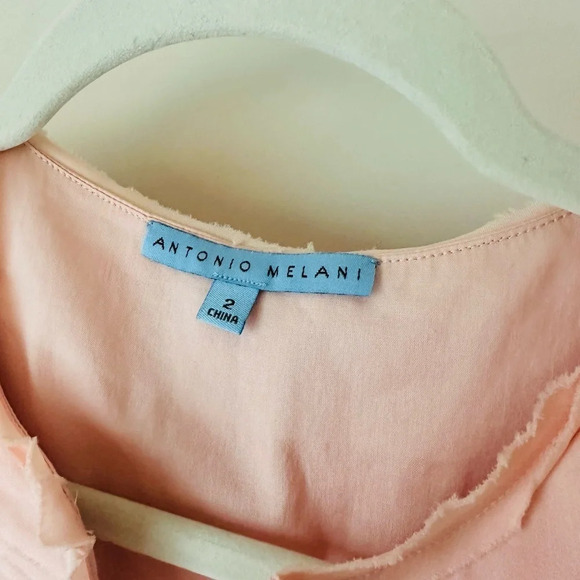 Antonio Melani Peach Tiered Clara Dress (Size 2) - Picture 4 of 12